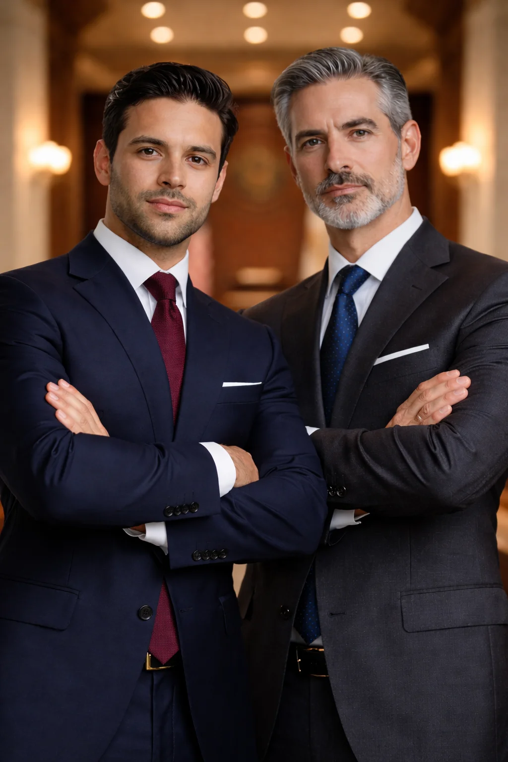 Palacios Law Group attorneys - Long Island personal injury and immigration lawyers in professional courtroom setting